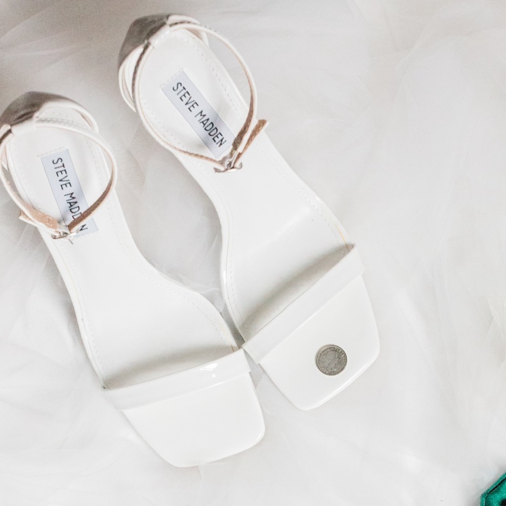 Steve Madden White Heels